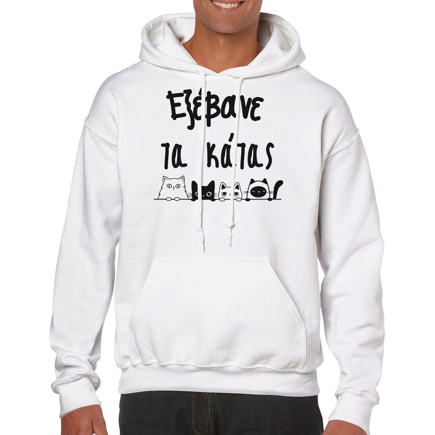 εξέβανε τα κάτας hoodie - Pontiopoulo.gr