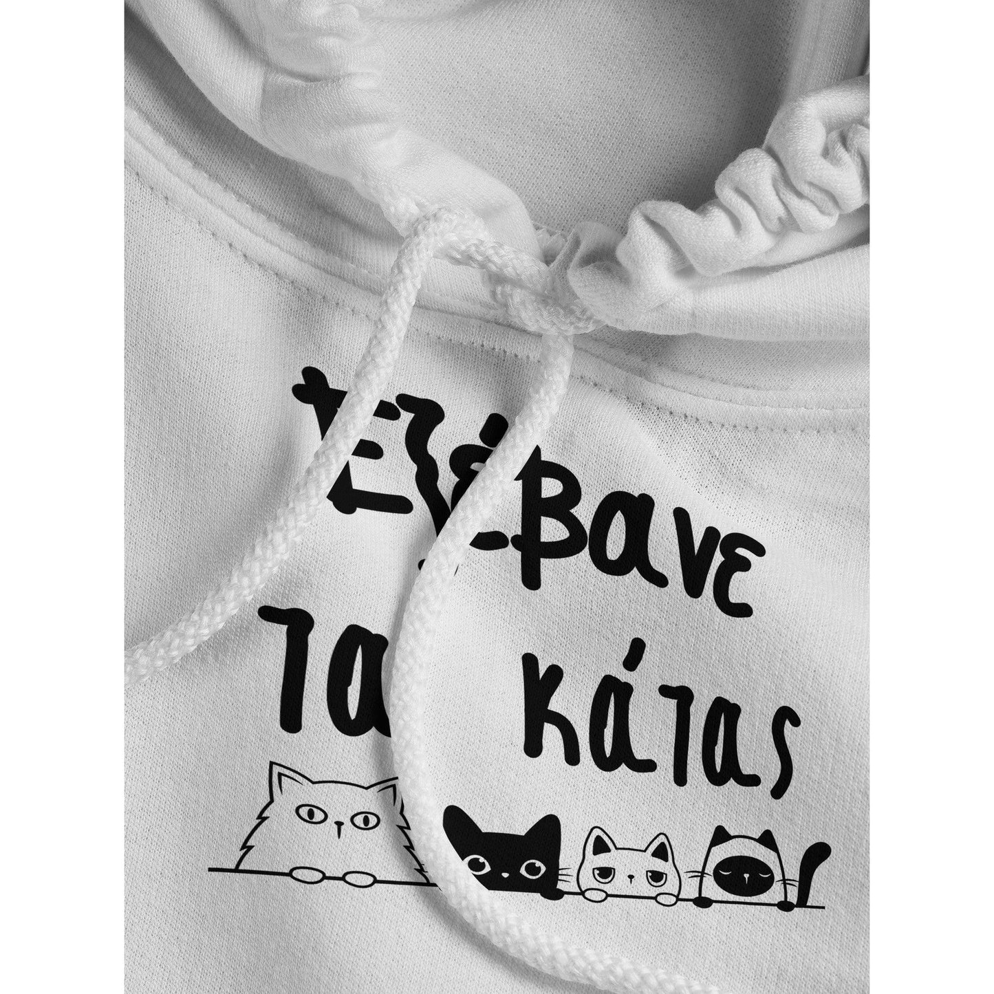 εξέβανε τα κάτας hoodie - Pontiopoulo.gr