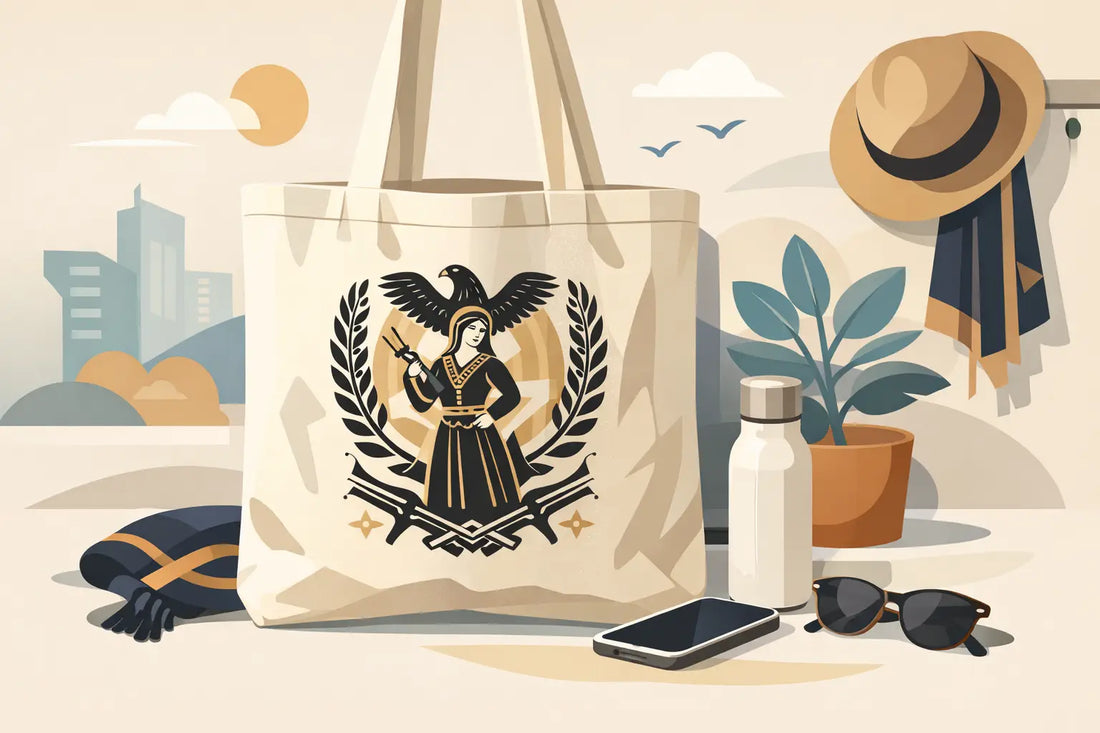 Tote bag με ποντιακή στάμπα για κάθε μέρα