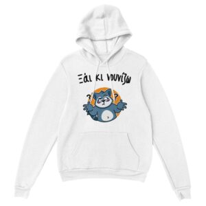 Ξάι κι νουνίζω hoodie – άσπρο