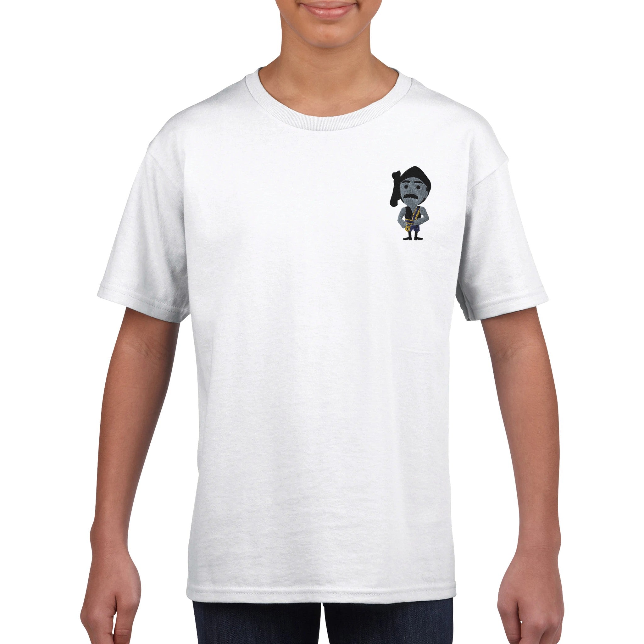 Ποντιόπουλο ραφτό παιδικό t-shirt – άσπρο