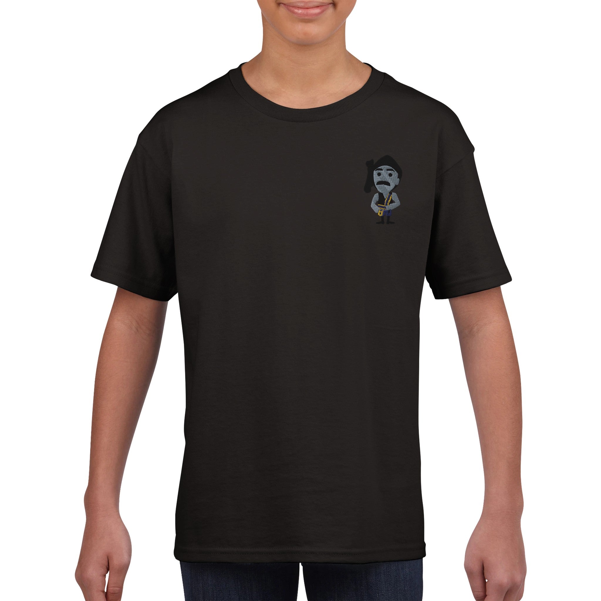 Ποντιόπουλο ραφτό παιδικό t-shirt – μαύρο