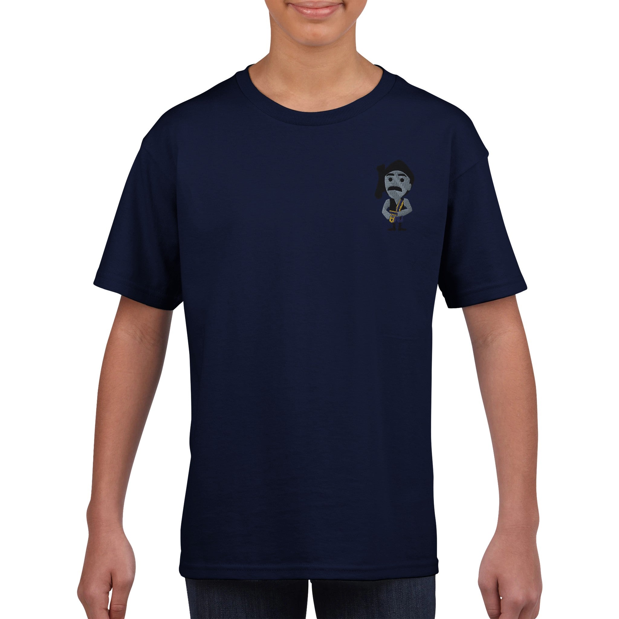 Ποντιόπουλο ραφτό παιδικό t-shirt – μπλε σκούρο