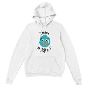 Τσούρα τη λαλία σ' hoodie – άσπρο